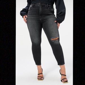 NWT $149 GOOD AMERICAN GOOD WAIST CROP  Size 15